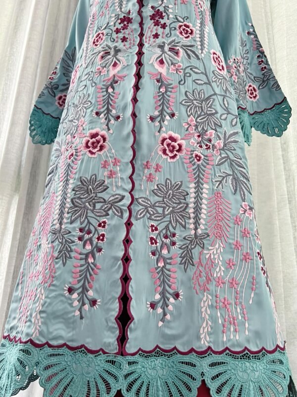 Aqua Merlot Sultanah Kebaya - Image 7