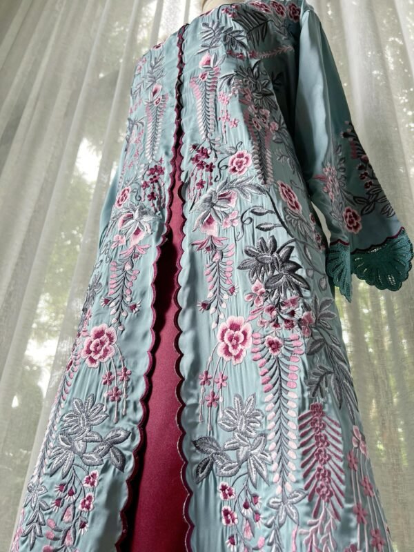 Aqua Merlot Sultanah Kebaya - Image 4