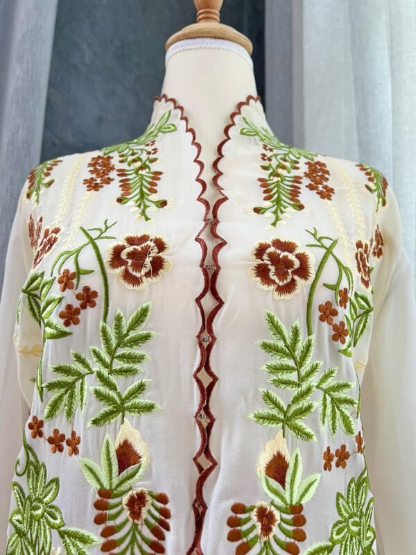 Cream Ivory Sultanah Kebaya - Image 6