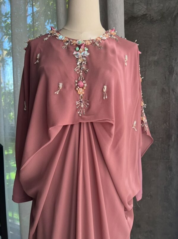 Warm Rosewood Abaya - Image 3