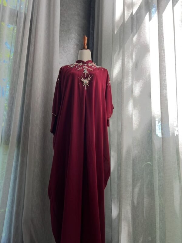 Plum Red Abaya