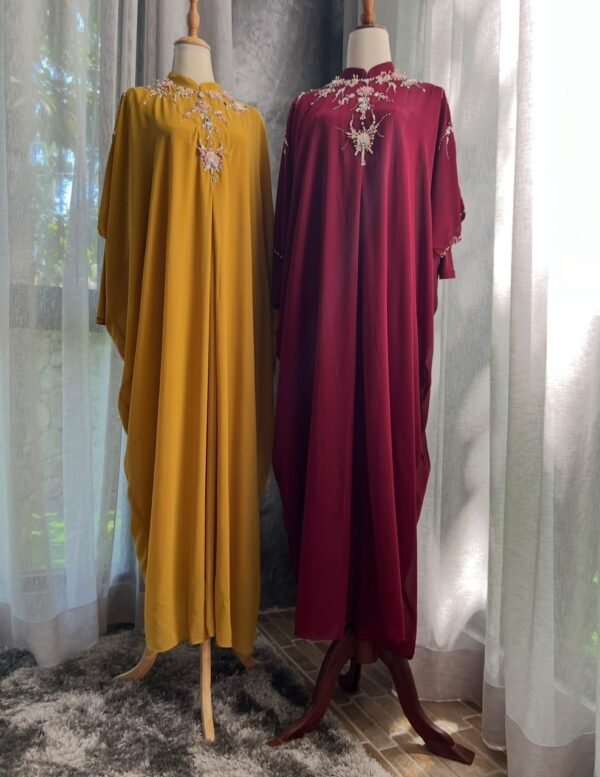 Plum Red Abaya - Image 4