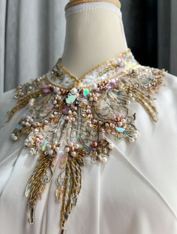 White Deluxe Abaya - Image 2