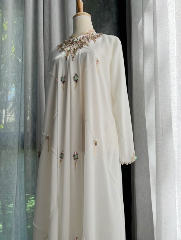 White Deluxe Abaya