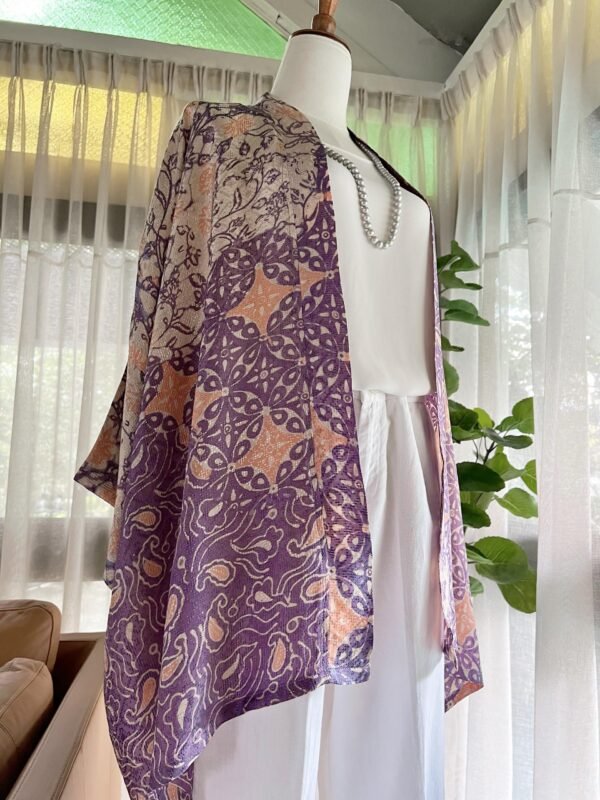 Purple Refined Cardigan