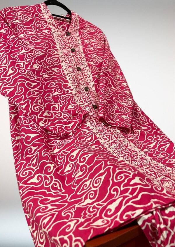Adult Cotton Kebaya (Magenta Pink) - Image 7