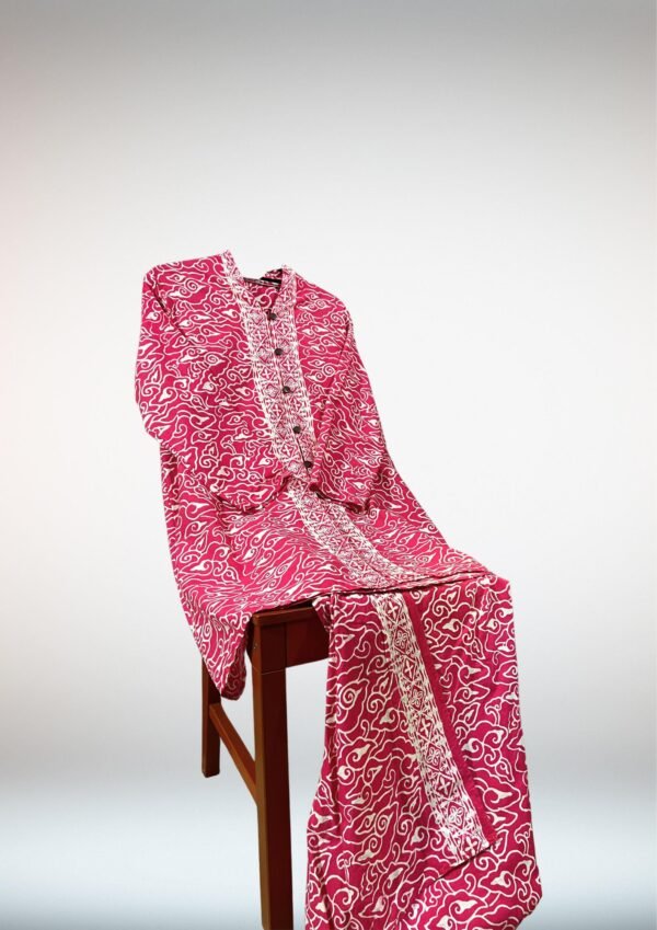 Adult Cotton Kebaya (Magenta Pink) - Image 4