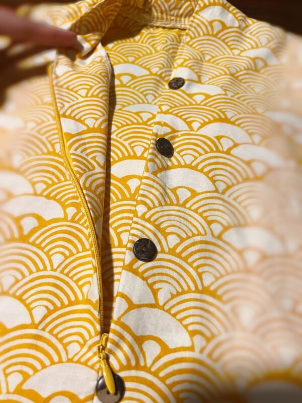 Kids Cotton Kebaya (Yellow) - Image 9