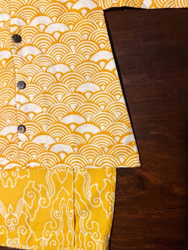 Kids Cotton Kebaya (Yellow) - Image 6