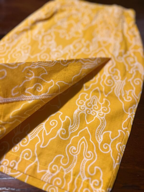 Kids Cotton Kebaya (Yellow) - Image 4
