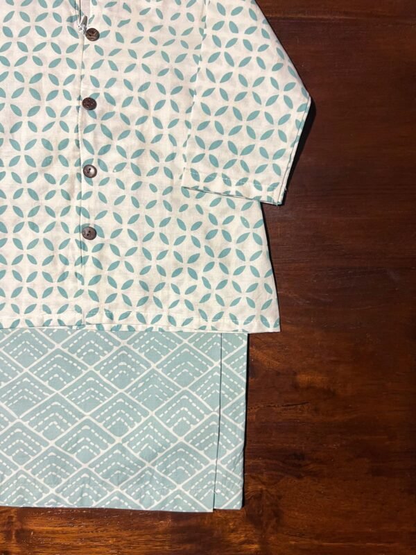 Kids Cotton Kebaya (Pine Green) - Image 8
