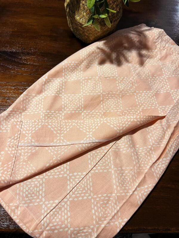 Kids Cotton Kebaya (Peach) - Image 9