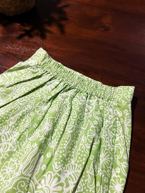 Kids Cotton Kebaya (Green) - Image 3