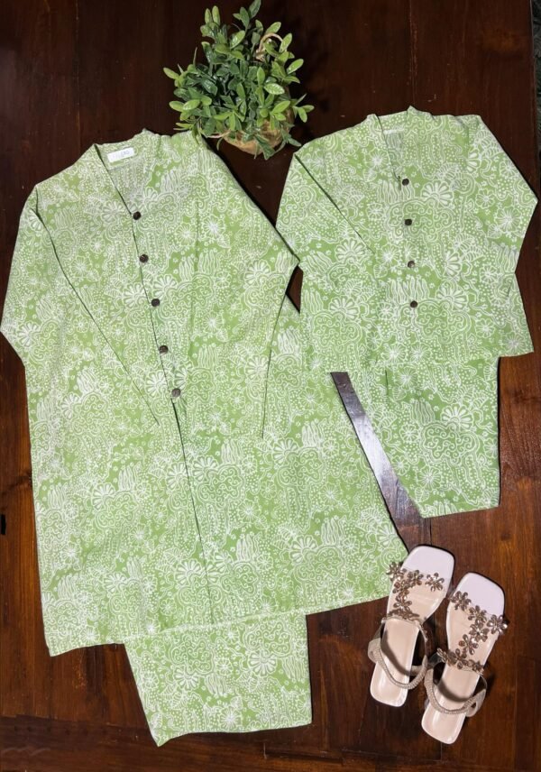 Adult Cotton Kebaya (Green) - Image 5