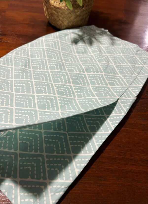 Kids Cotton Kebaya (Pine Green) - Image 3