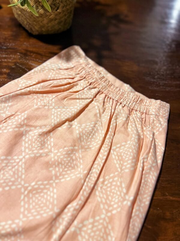 Kids Cotton Kebaya (Peach) - Image 2